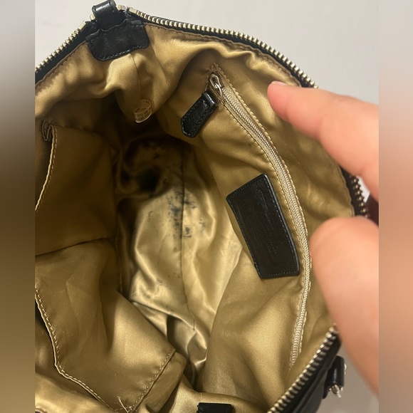 Coach mini shoulder bag purse Black Signature - Picture 10 of 16